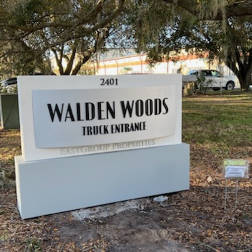 Walden Woods Exterior Signage